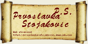 Prvoslavka Stojaković vizit kartica